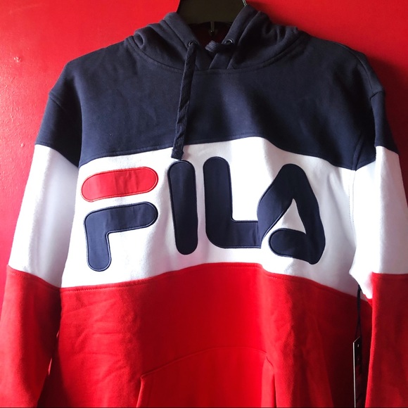 MEN’S FILA FLAMINO FLEECE HOODIE - Picture 4 of 11